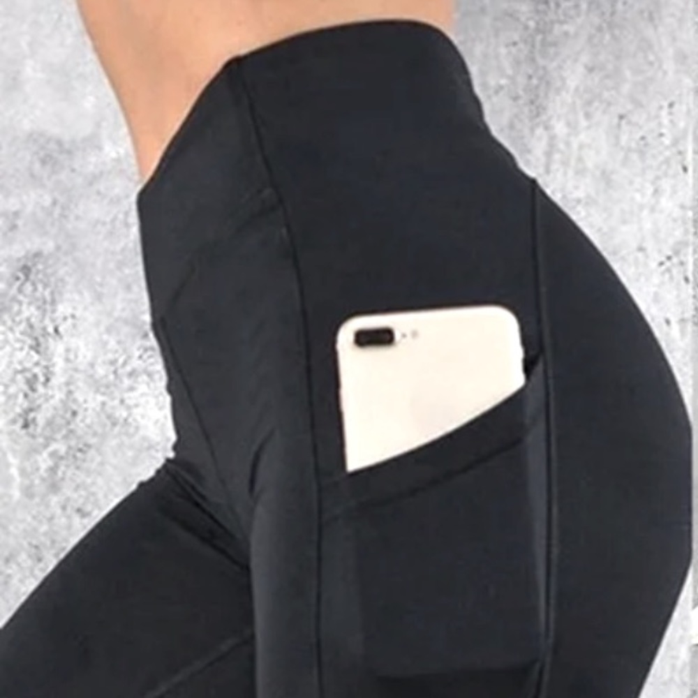 Black Leggings with Side Pockets